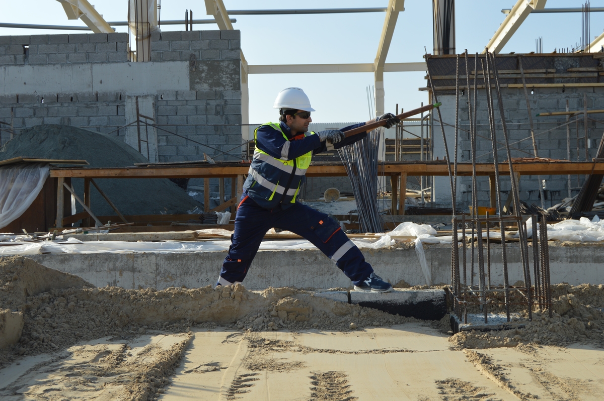 Laborer on a building