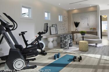 Exercise room with NordicTrack/iFit exercise equipment in TNAH 2022