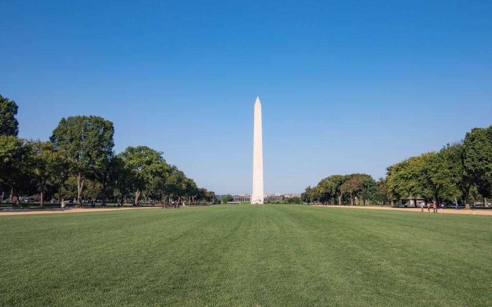 The Washington Monument on the National Mall in Washington, DC
